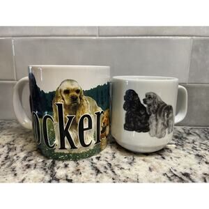 Cocker Spaniel Dog Coffee Cup Mug Lot Americaware & Unmarked